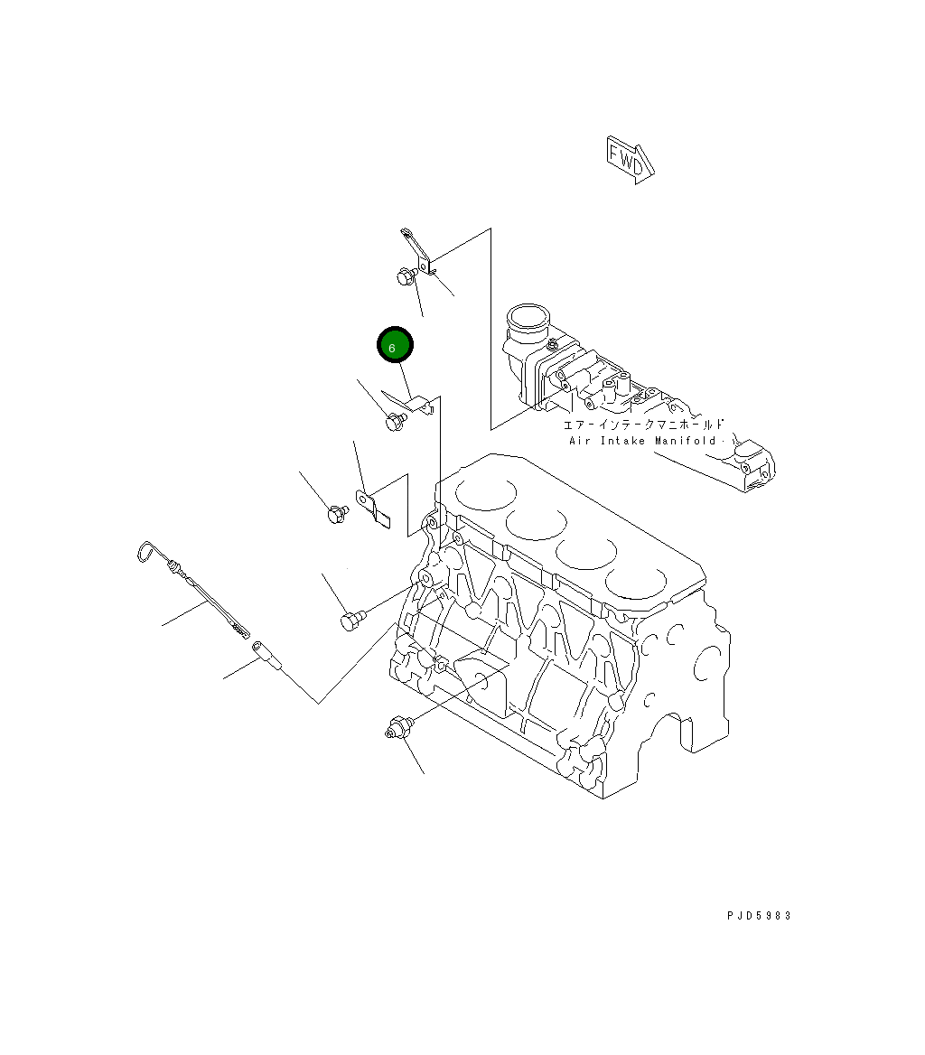 Опора YM129136-66852 Komatsu
