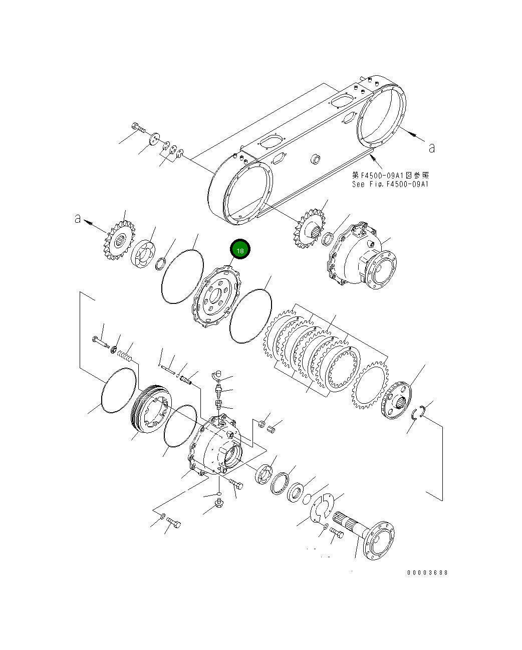 Клетка 23B-25-31160 Komatsu