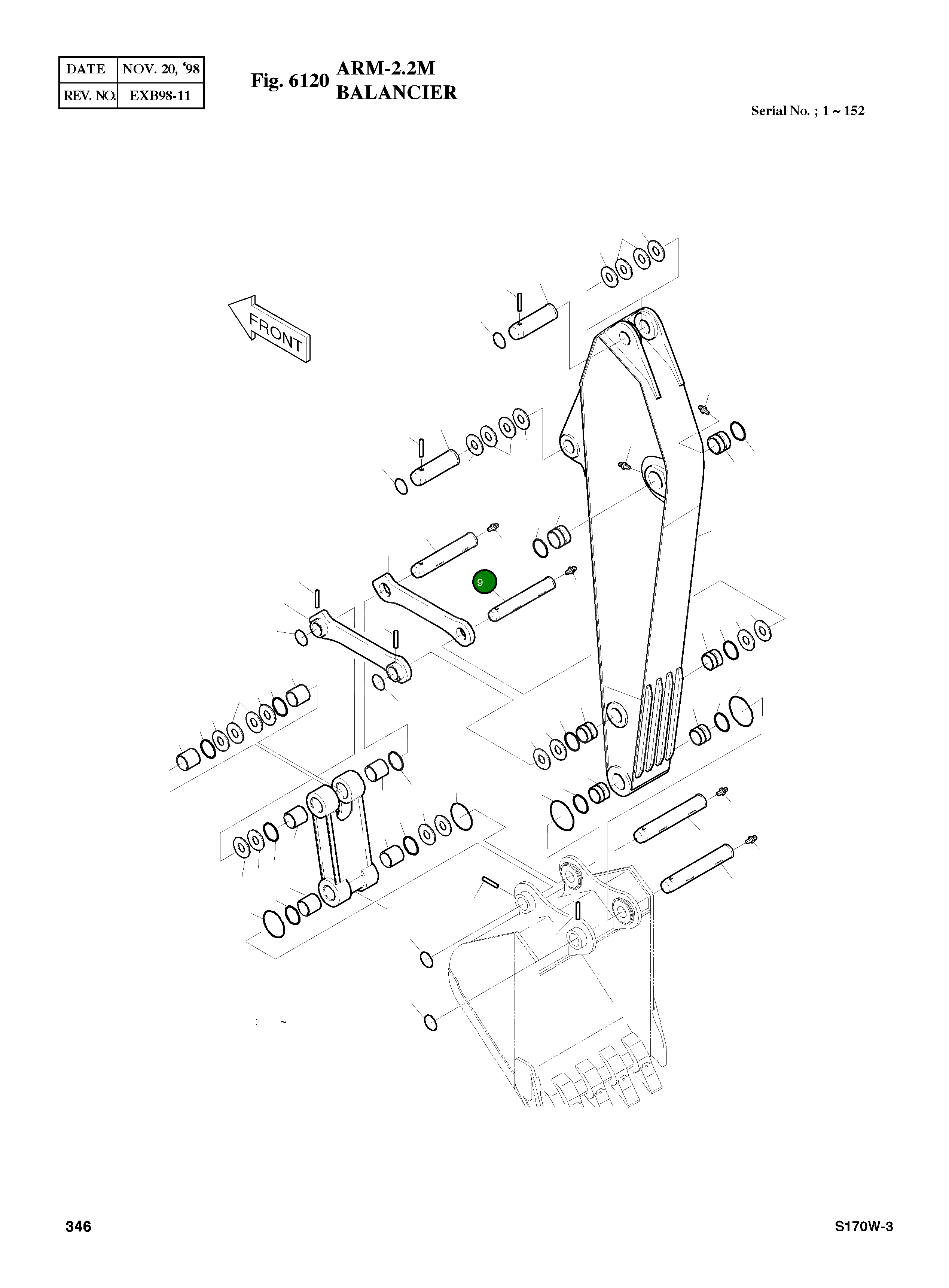 Палец 2123-4053 Komatsu
