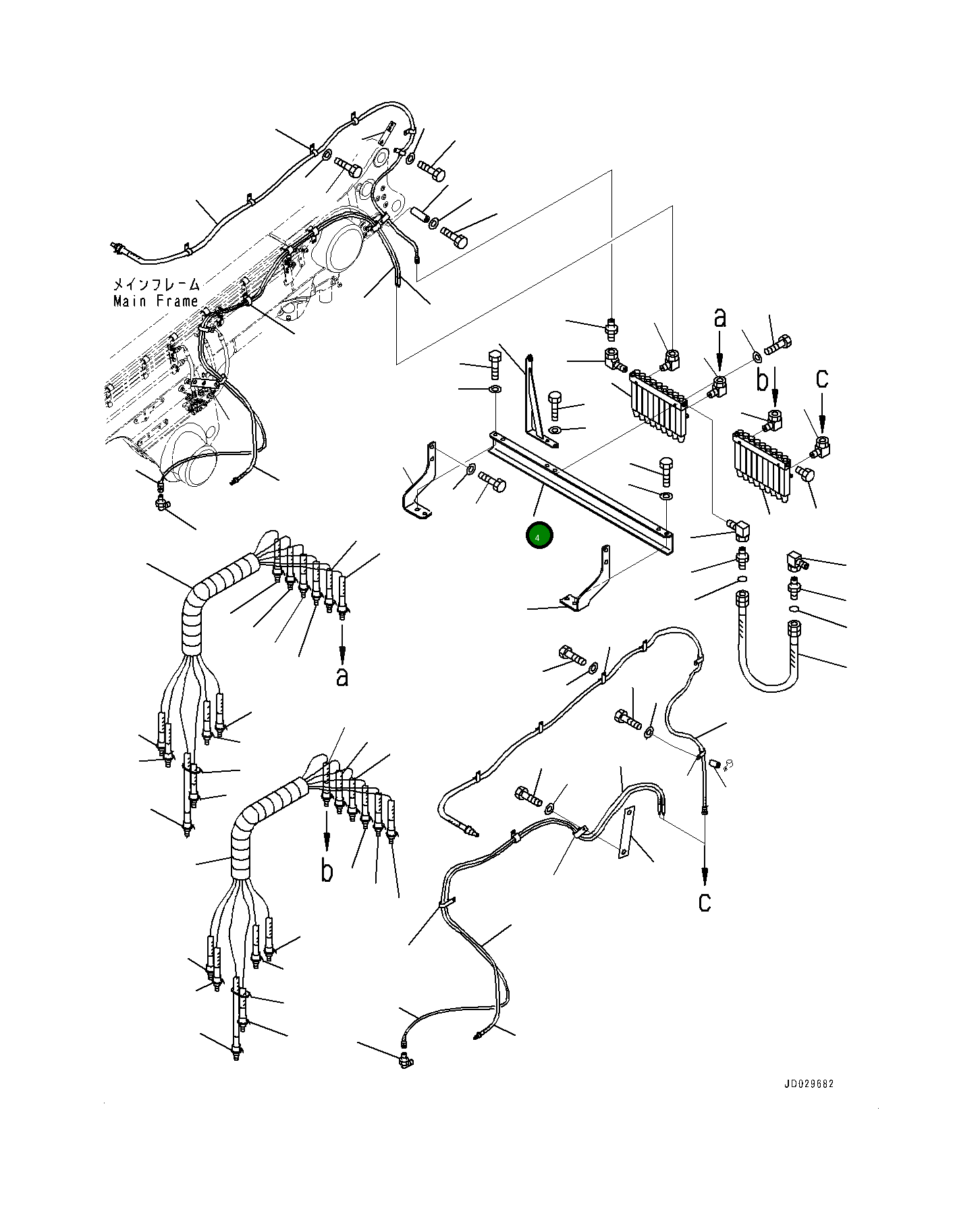 Кронштейн 561-95-83141 Komatsu
