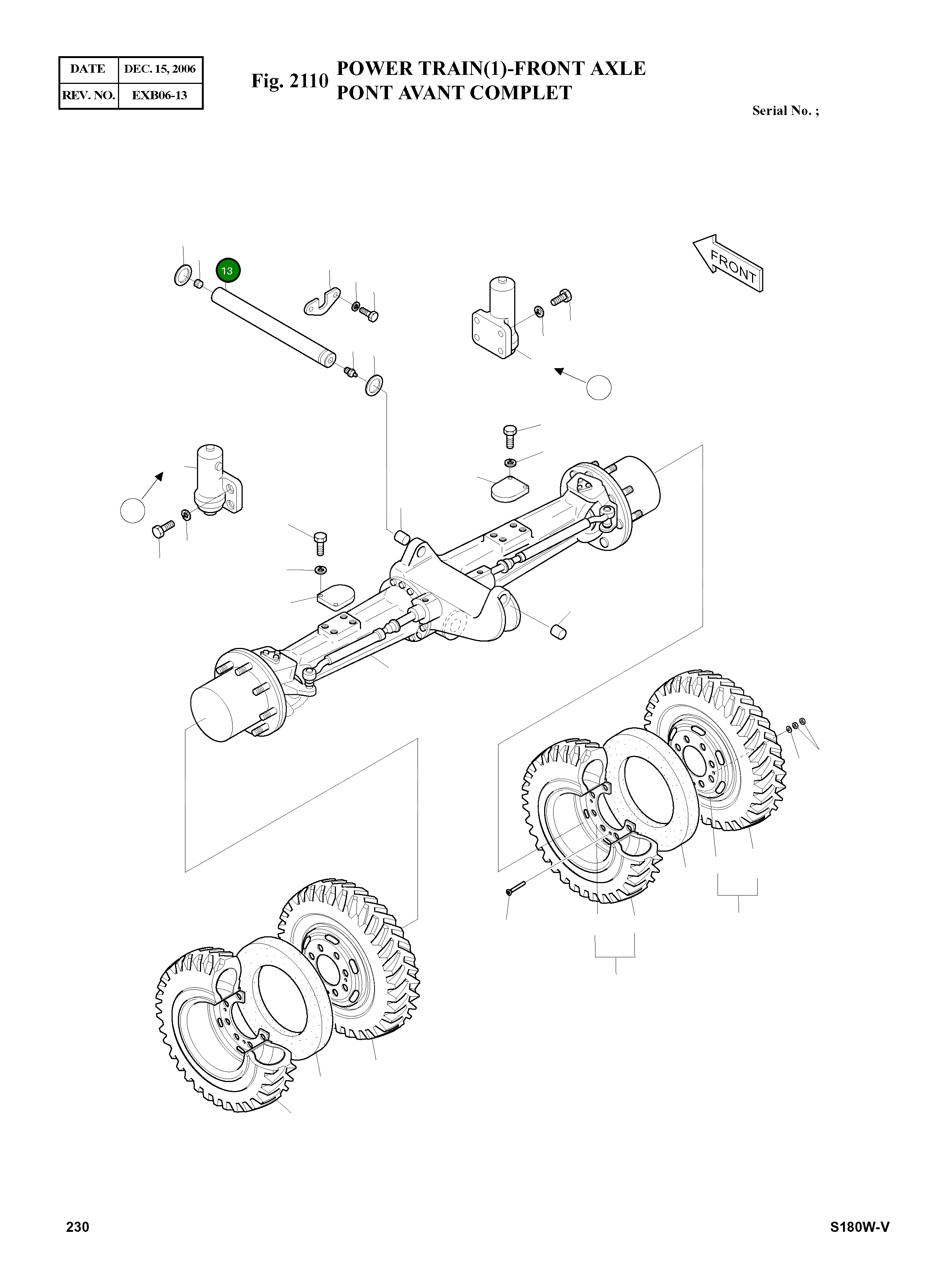 Палец 2123-2435B Komatsu