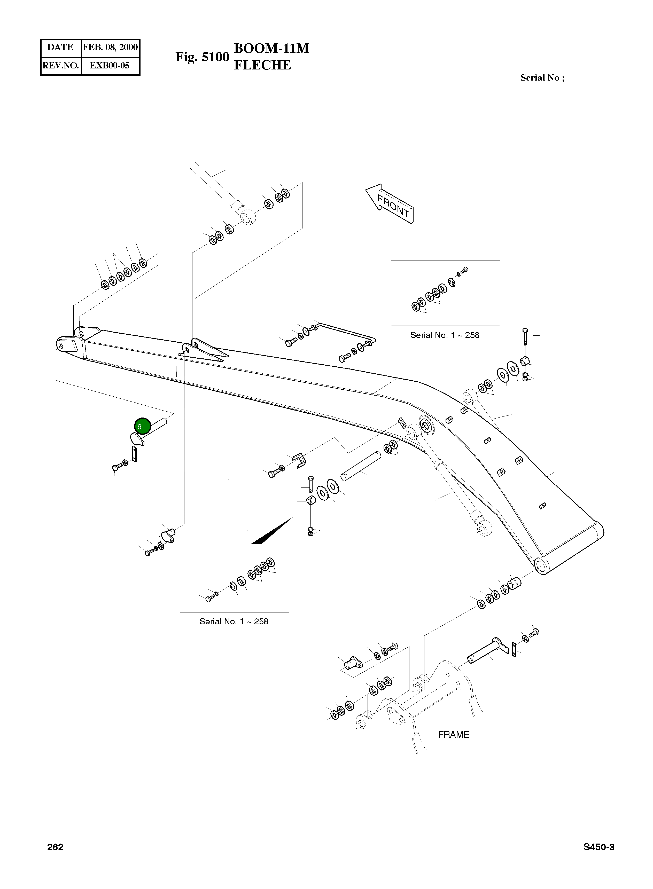 Палец 2123-2046B Komatsu