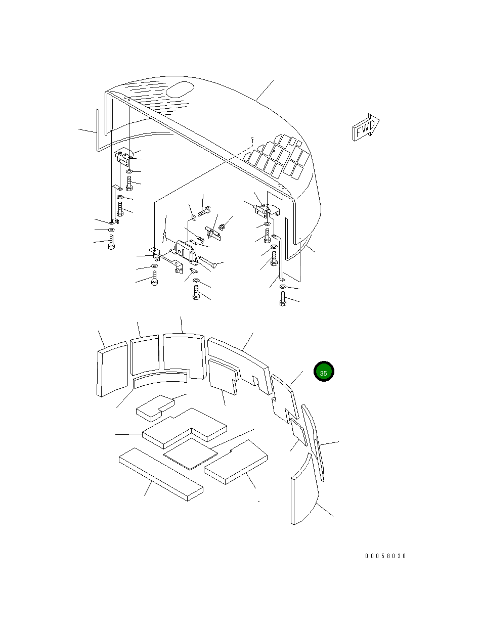 Лист 201-54-76110 Komatsu