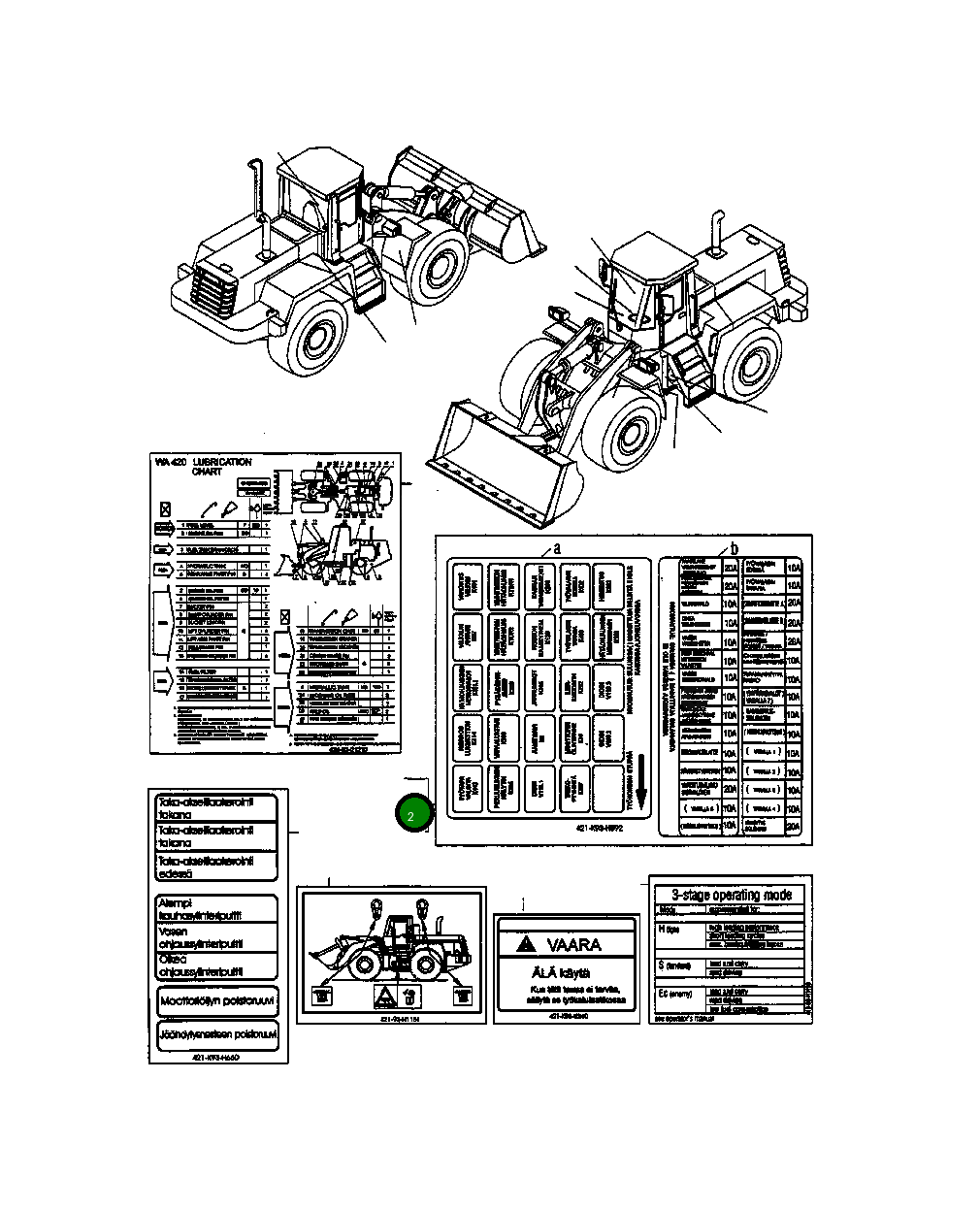 Наклейка 421-K93-H590 Komatsu