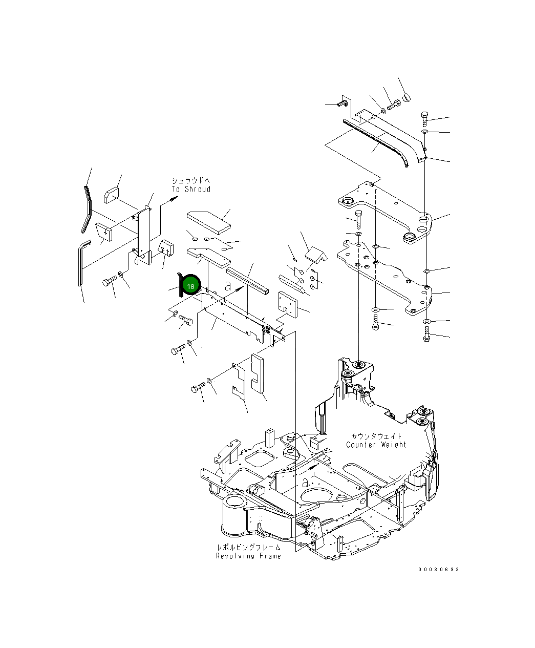 Лист 22M-54-26830 Komatsu