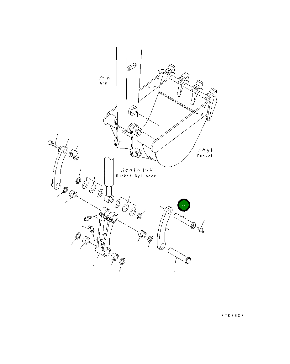 Палец 21W-70-31650 Komatsu