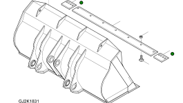 Нож 423-70-HP011 Komatsu