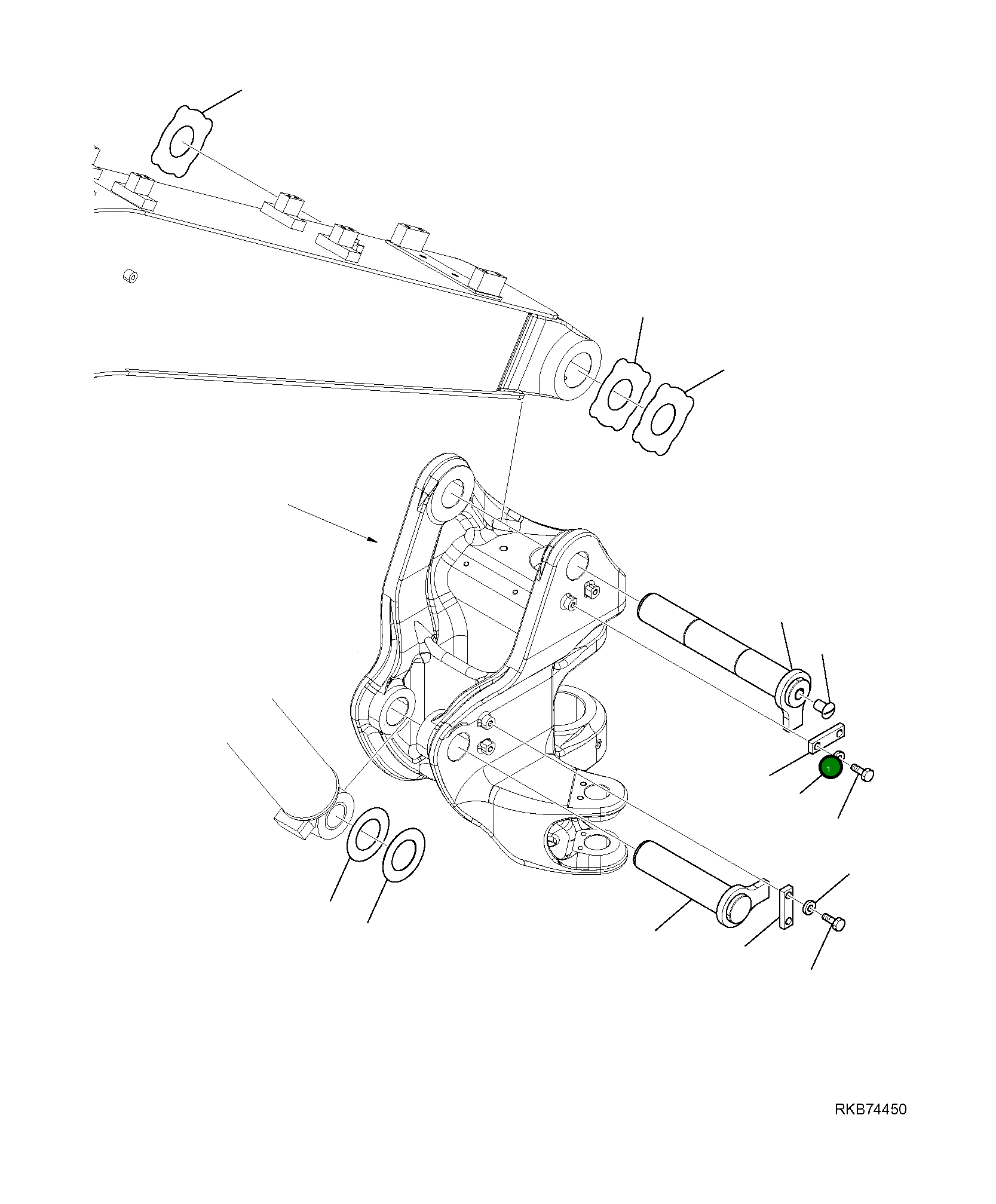 Палец 22E-70-21290 Komatsu