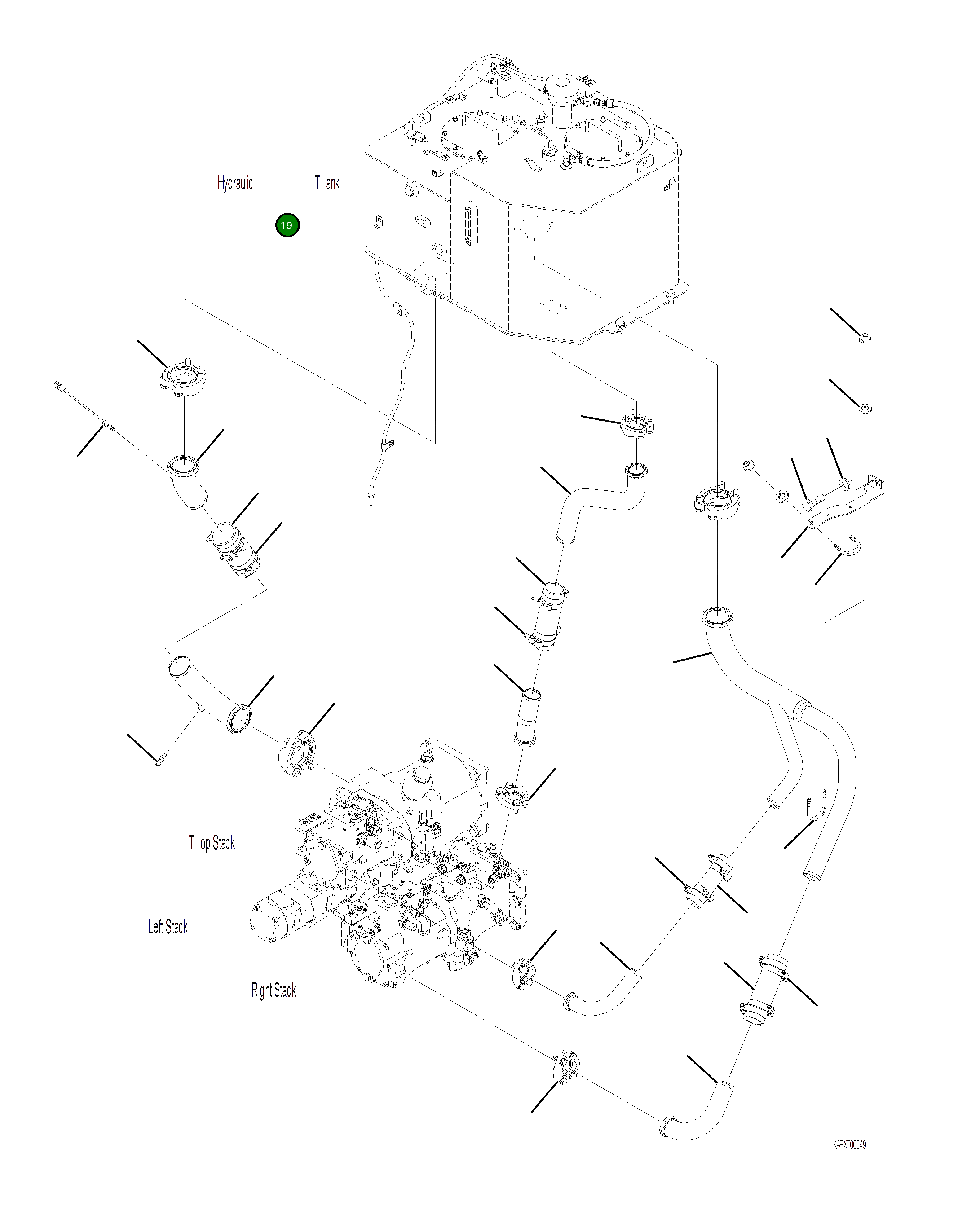 Кронштейн 4A1-62-22741 Komatsu