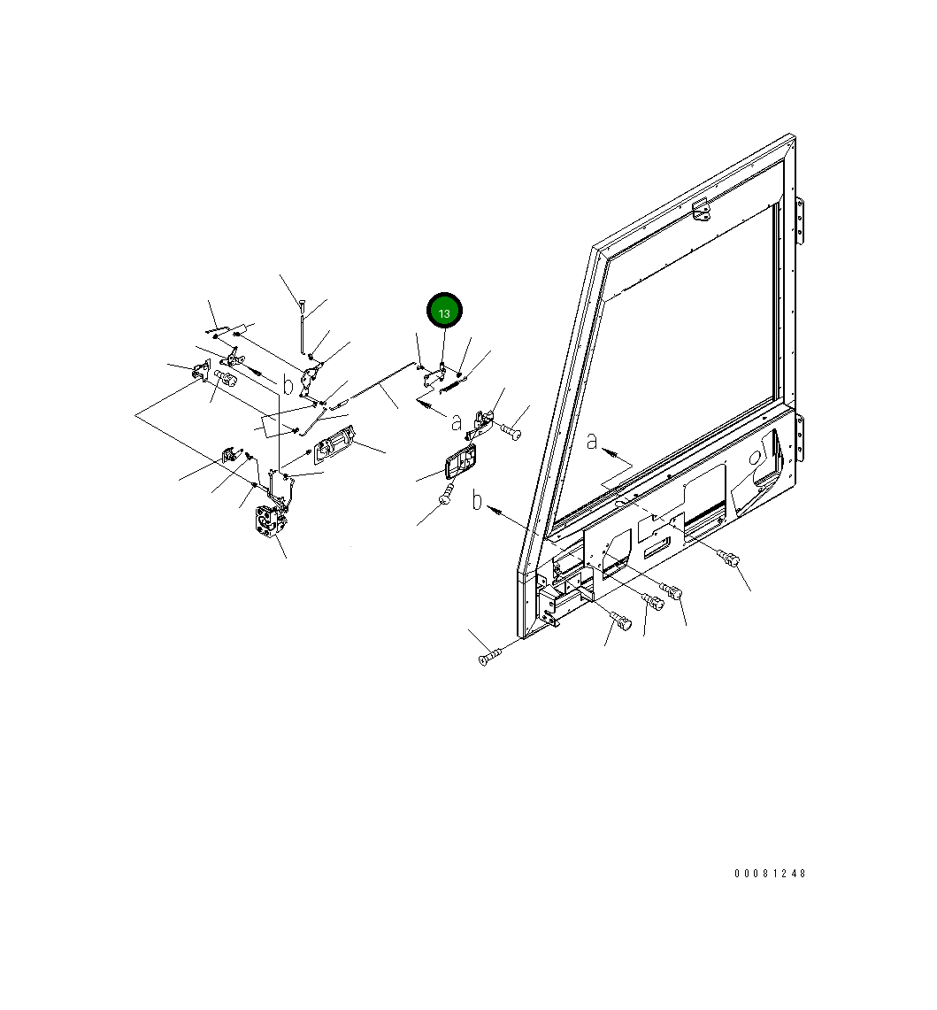 Кронштейн 56D-54-24190 Komatsu