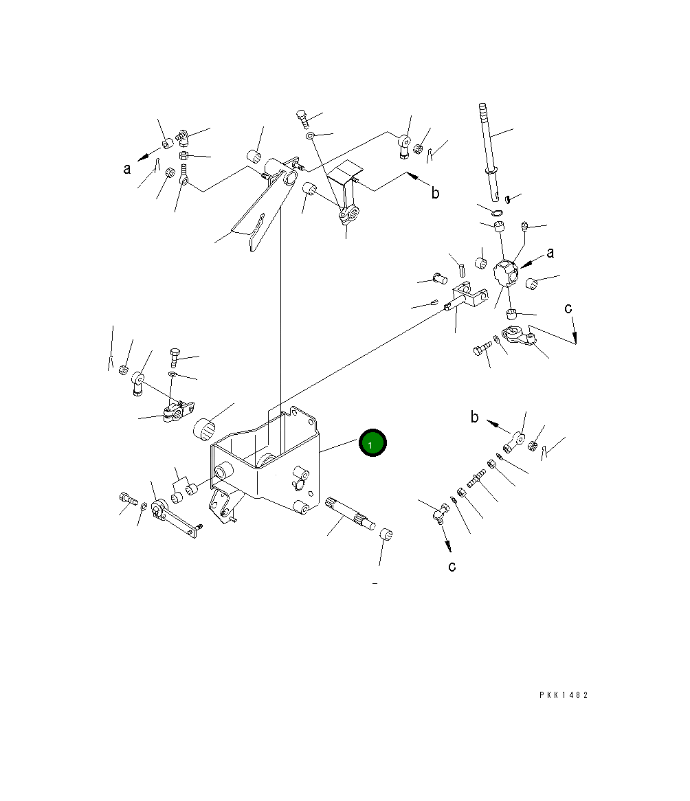 Кронштейн 114-43-51291 Komatsu
