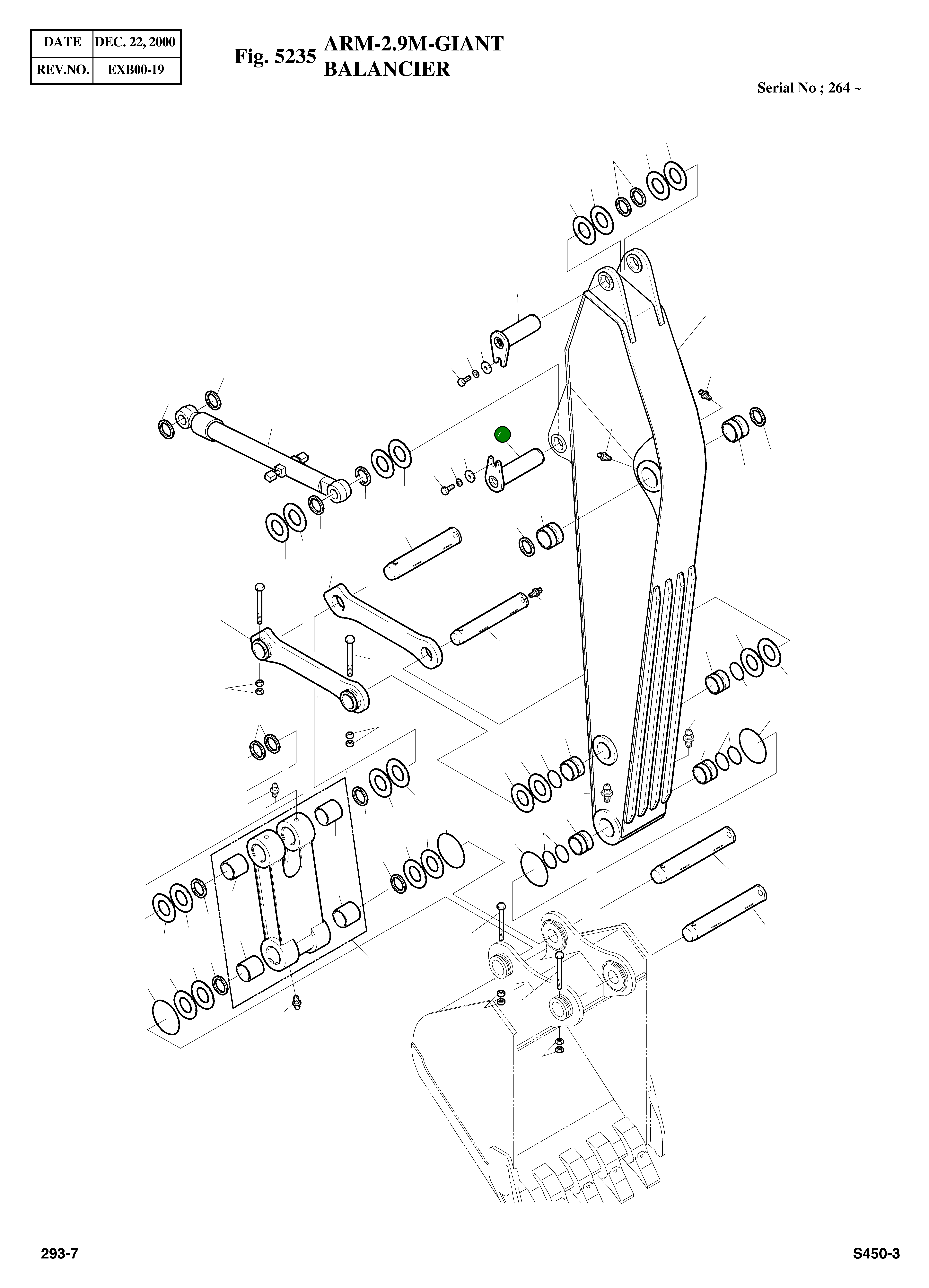 Палец 2123-2482 Komatsu