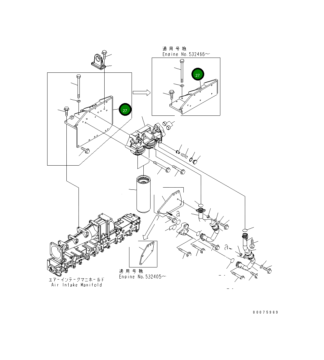 Кронштейн 6261-51-5851 Komatsu