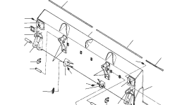 Левый концевой резец режущей кромки 734 824 C1 Komatsu