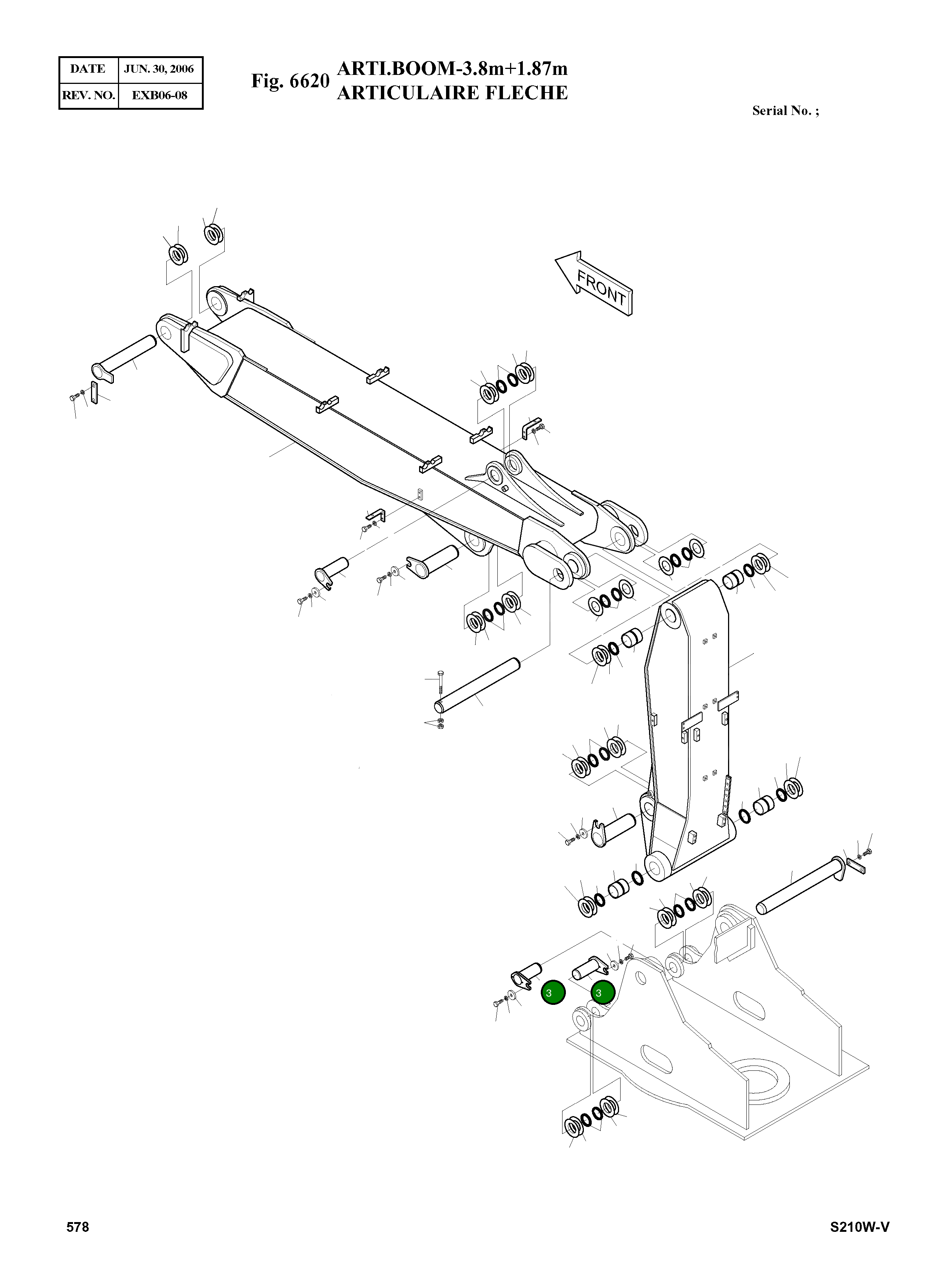 Палец 123-00409 Komatsu