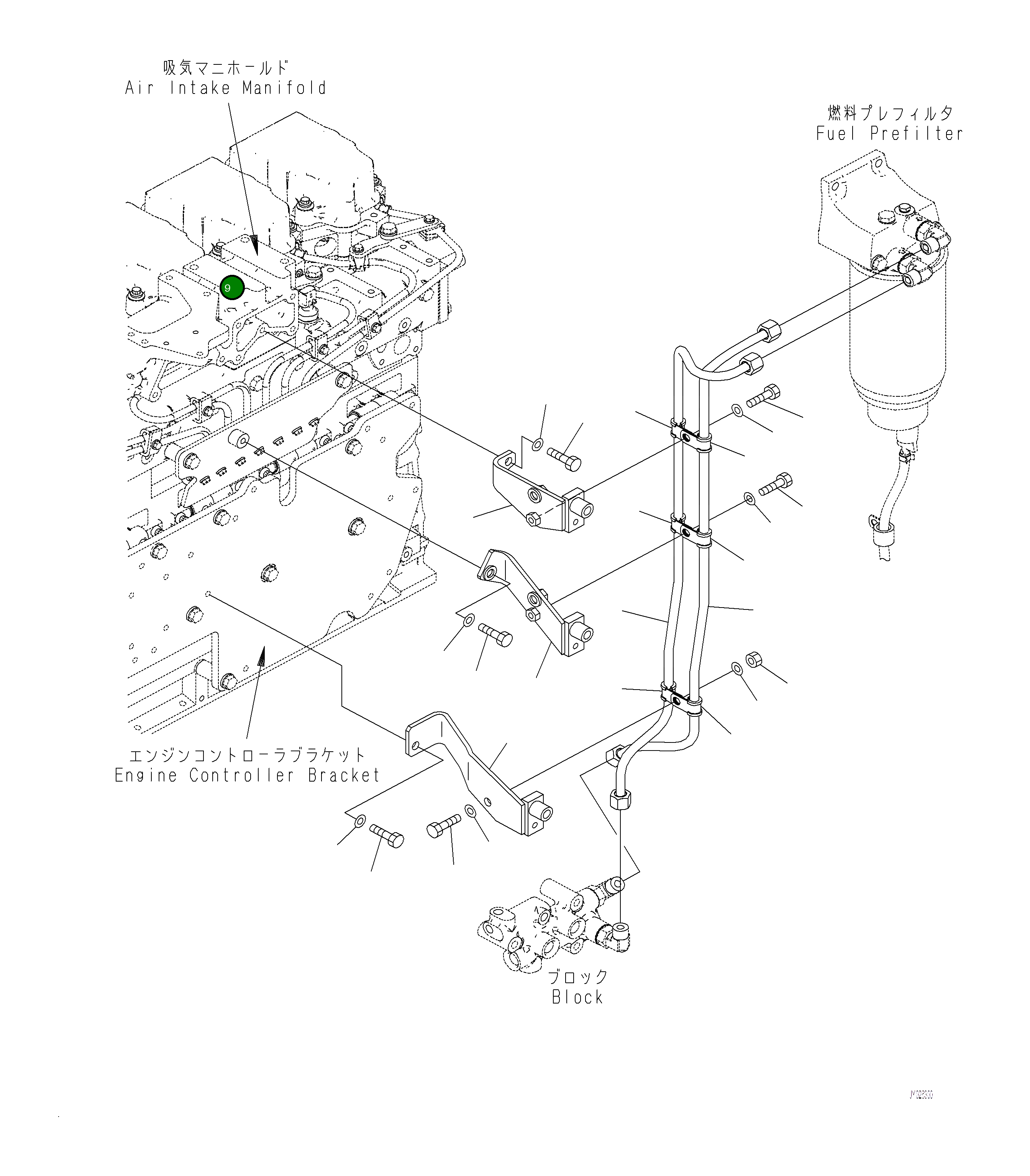 Кронштейн 6252-71-6510 Komatsu
