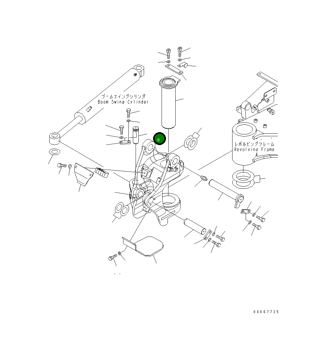 Палец 22F-70-21470 Komatsu