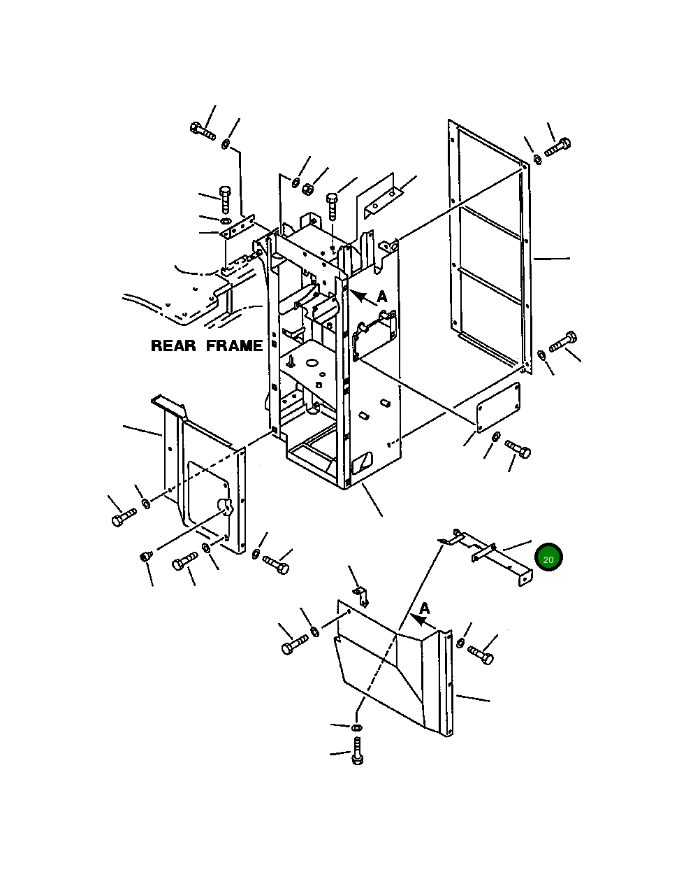 Кронштейн 425-54-18990 Komatsu