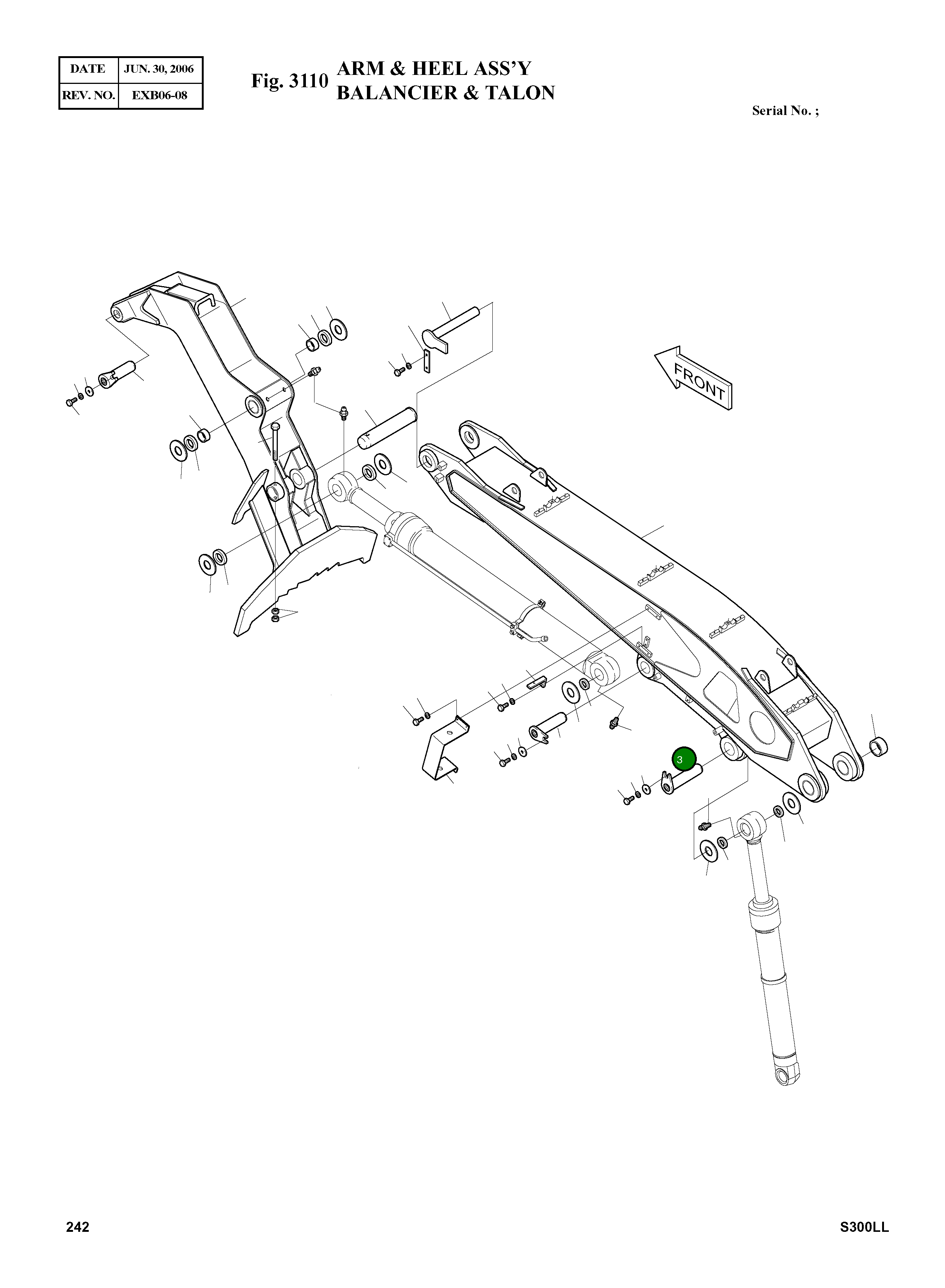 Палец 2123-2436 Komatsu