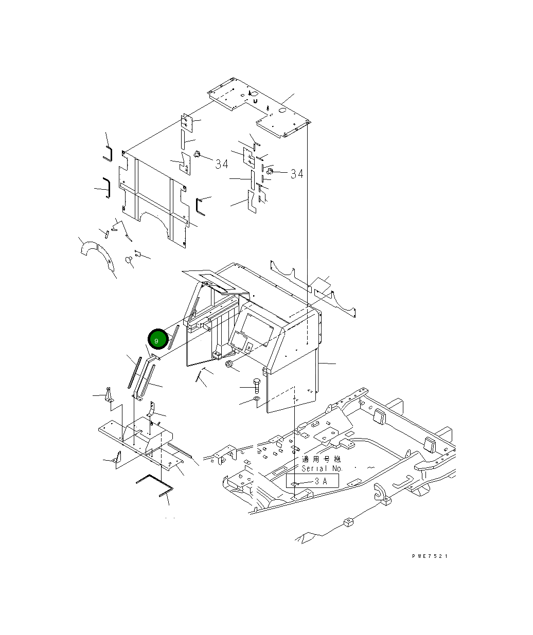 Опора 427-54-21310 Komatsu