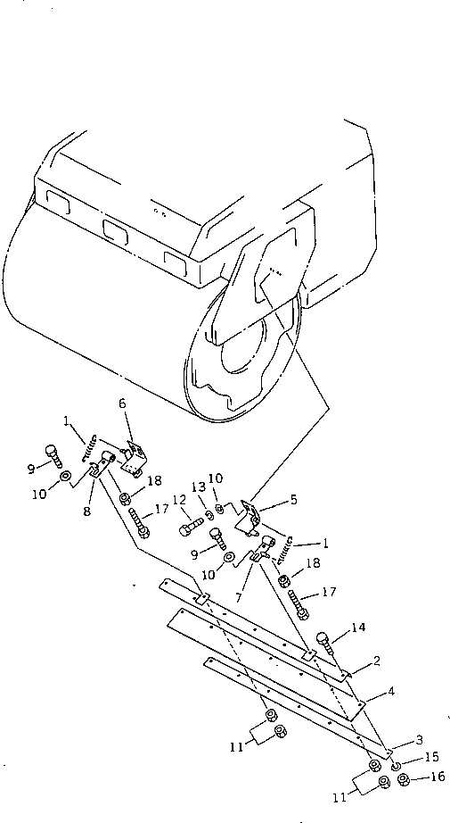 Кронштейн 258-10-29802 Komatsu