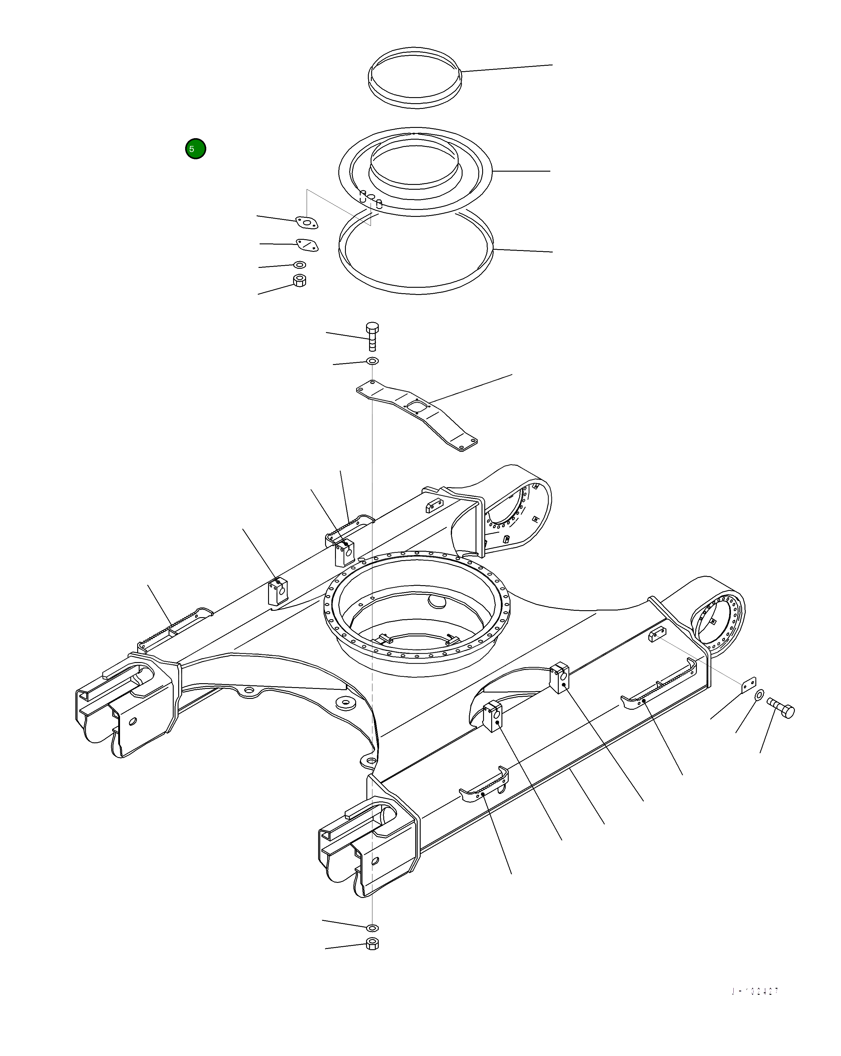 Кронштейн 2A6-30-12120 Komatsu