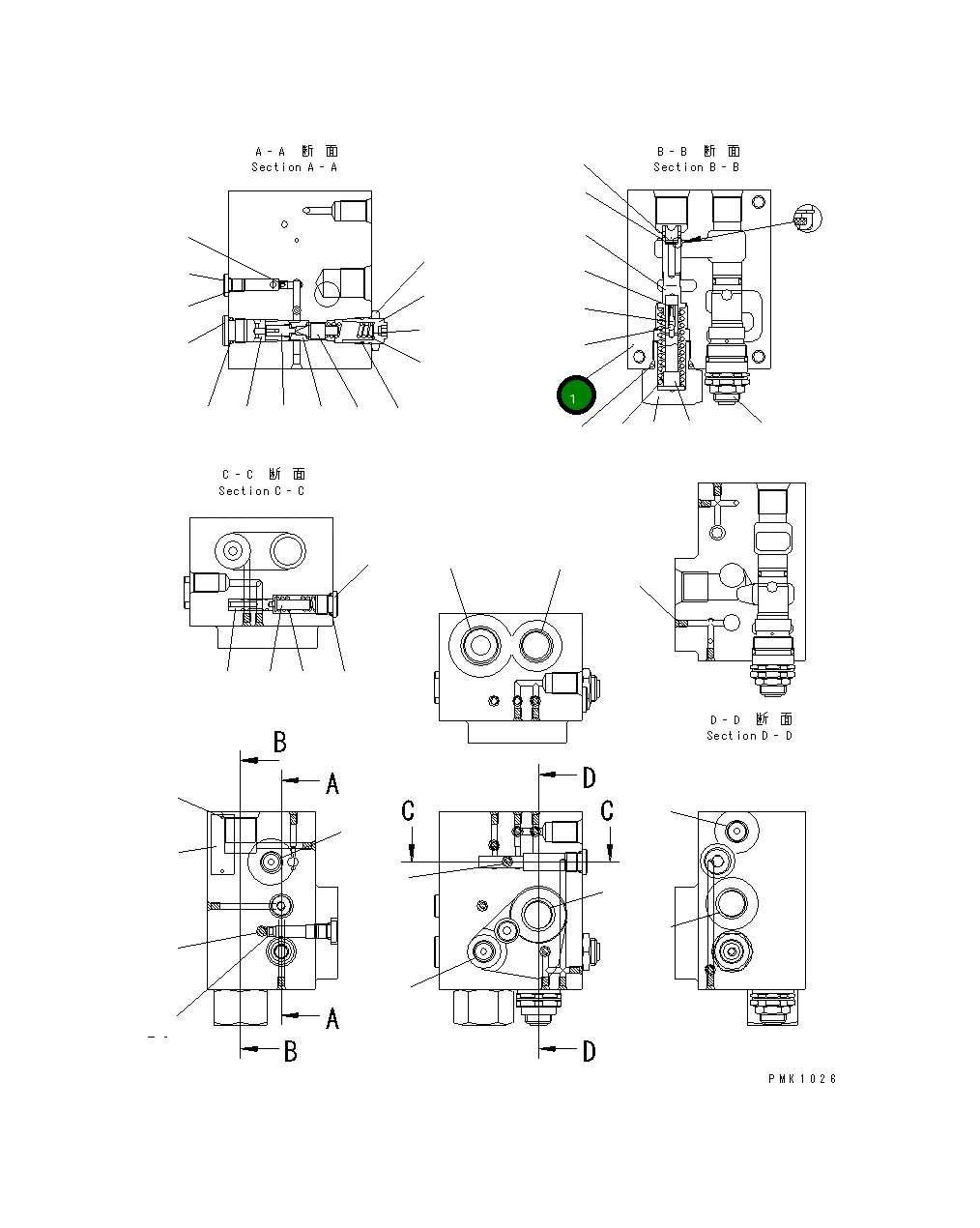 Корпус UC1100469432 Komatsu