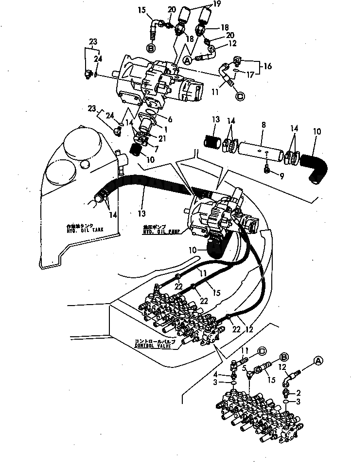 Корпус YM172164-76960 Komatsu