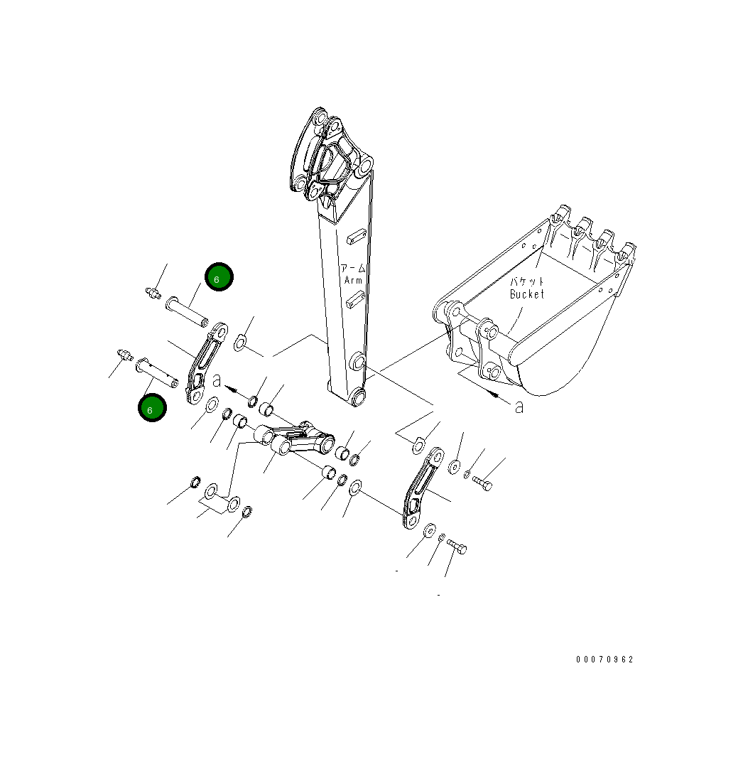 Палец 22L-70-27631 Komatsu