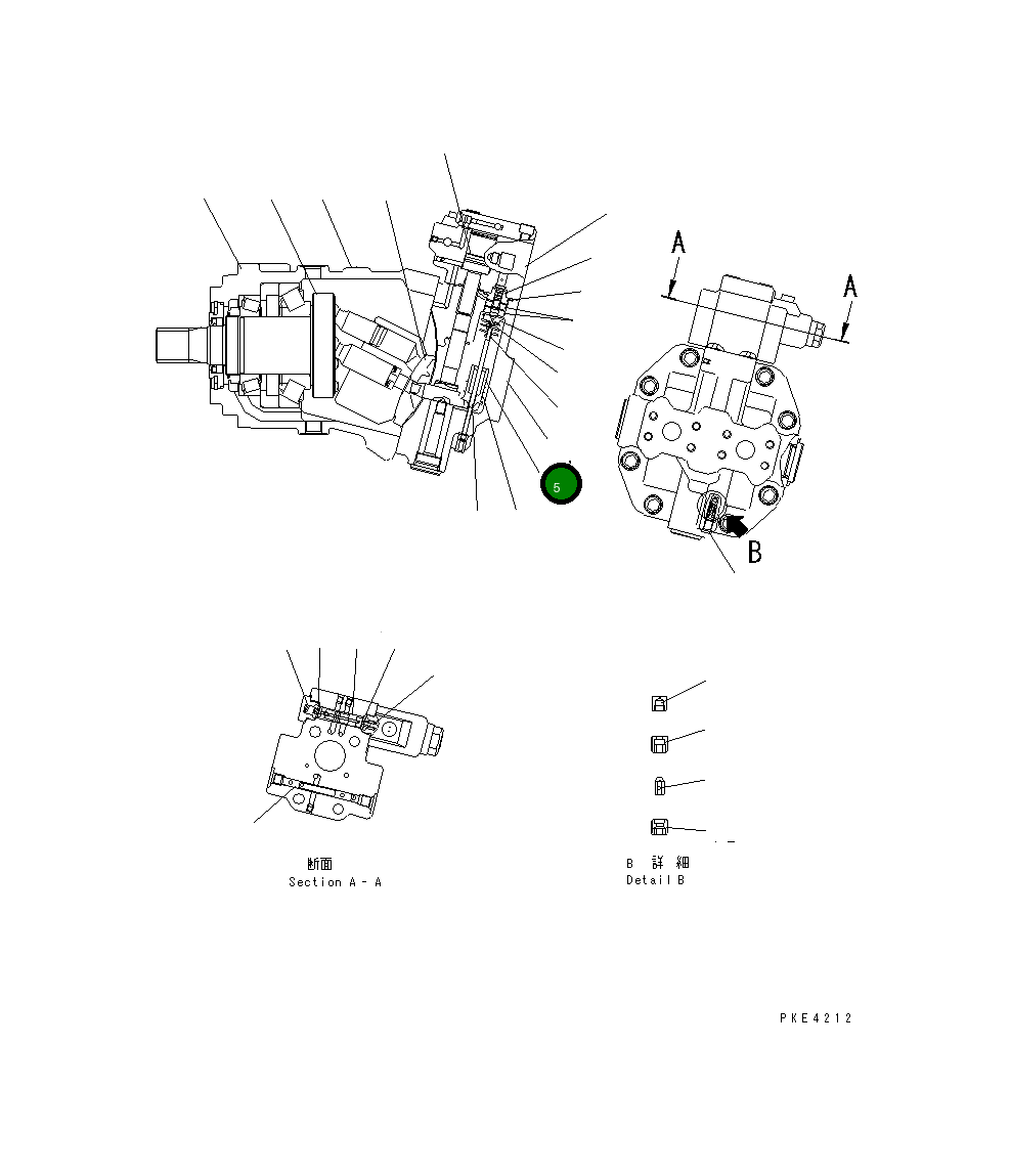 Корпус, в сборе UC4100536621 Komatsu