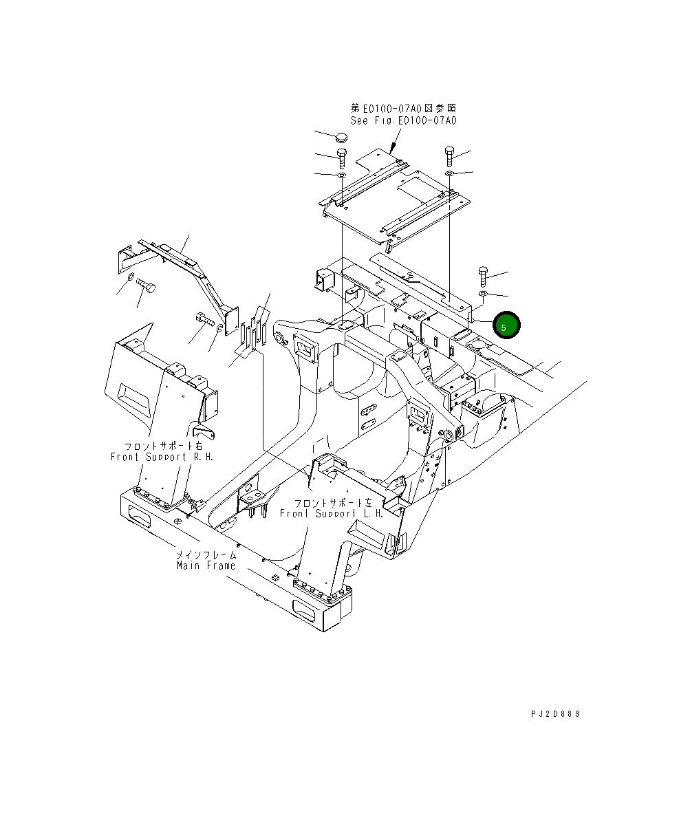Кронштейн 569-92-82150 Komatsu