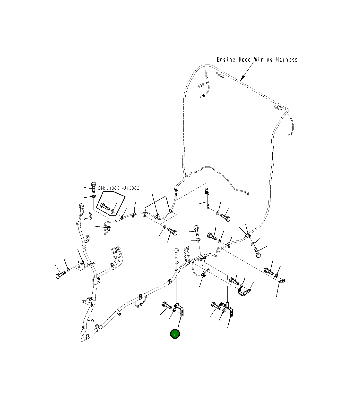 Кронштейн 23H-06-11971 Komatsu