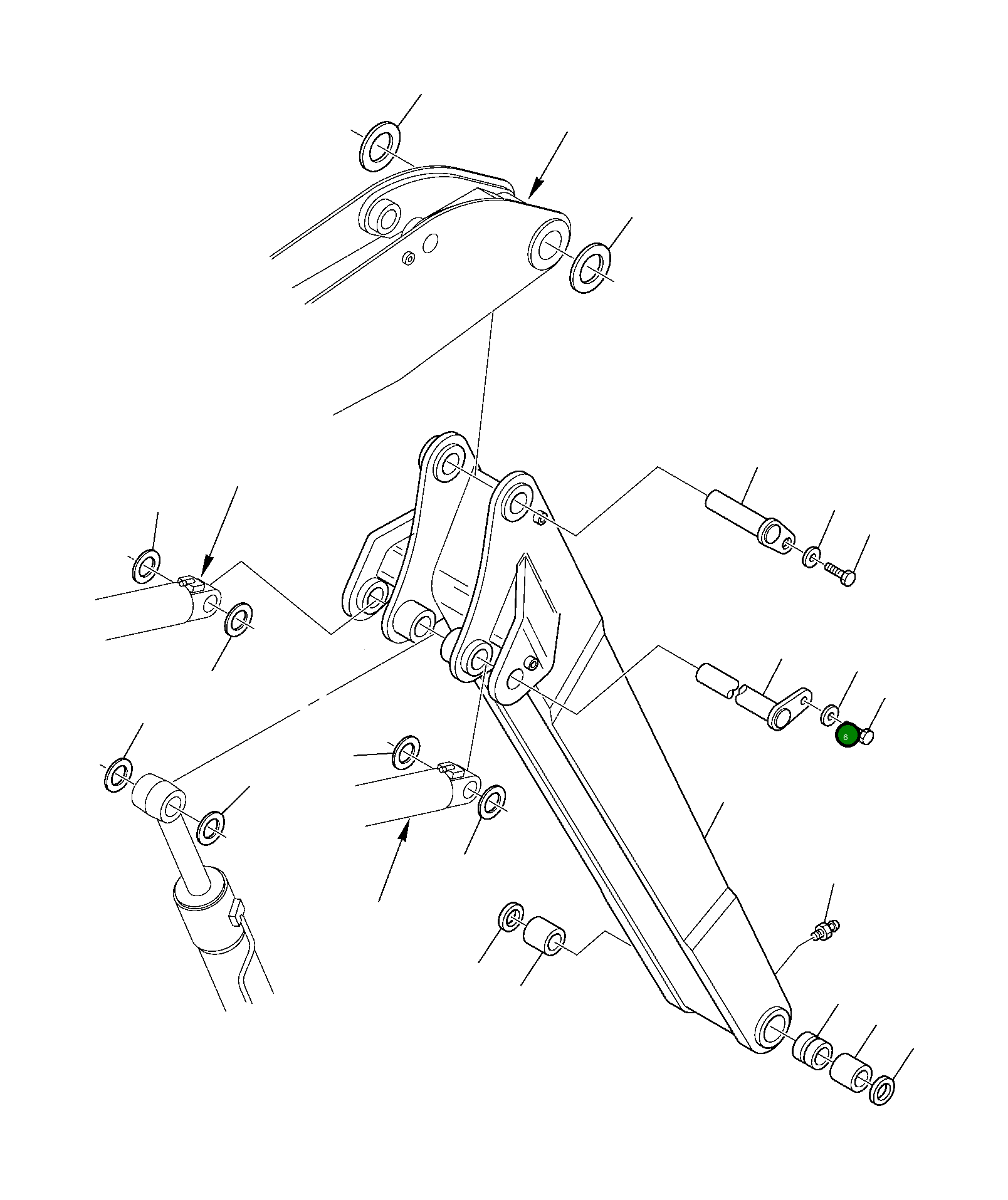 Палец 21D-09-43210 Komatsu