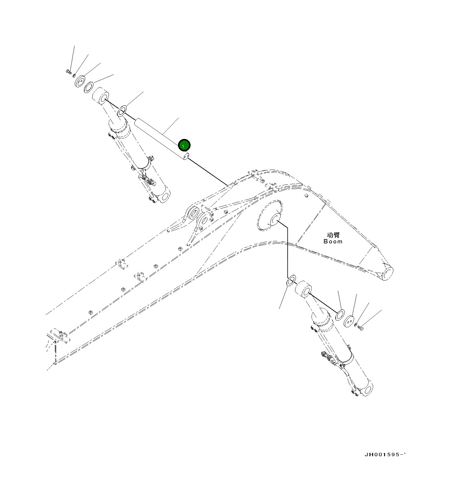 Палец 22B-70-21910 Komatsu
