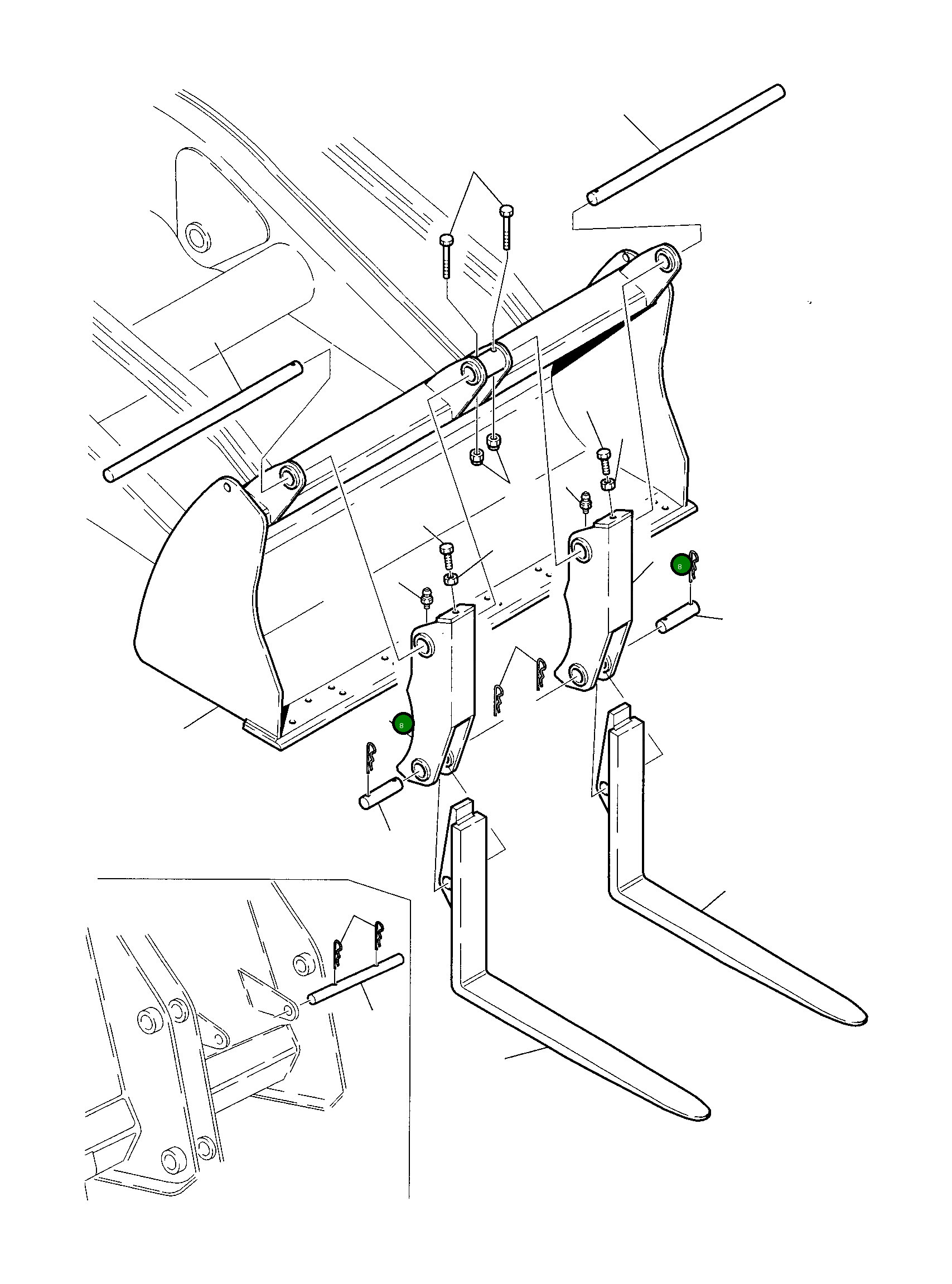 Опора 312646054 Komatsu