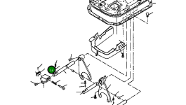Кронштейн блока тяги переключения 134 131 Komatsu