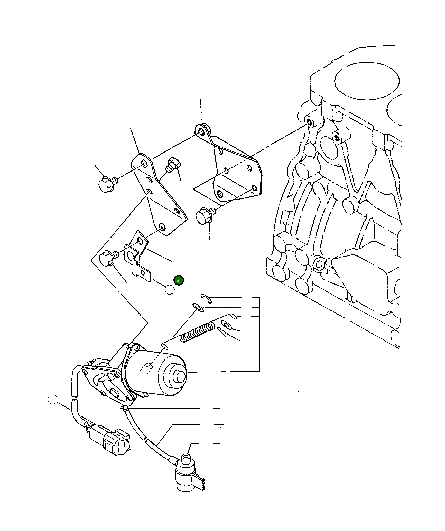 Опора YMR000526 Komatsu