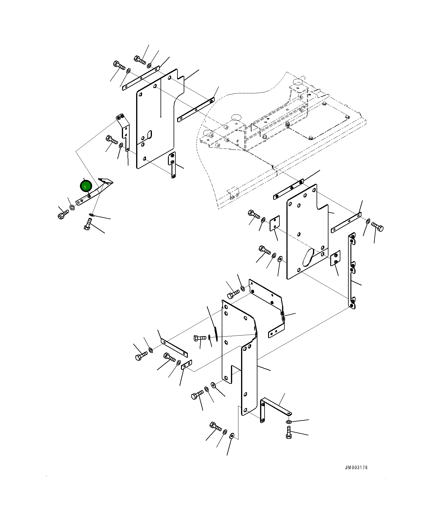 Кронштейн 561-89-88430 Komatsu