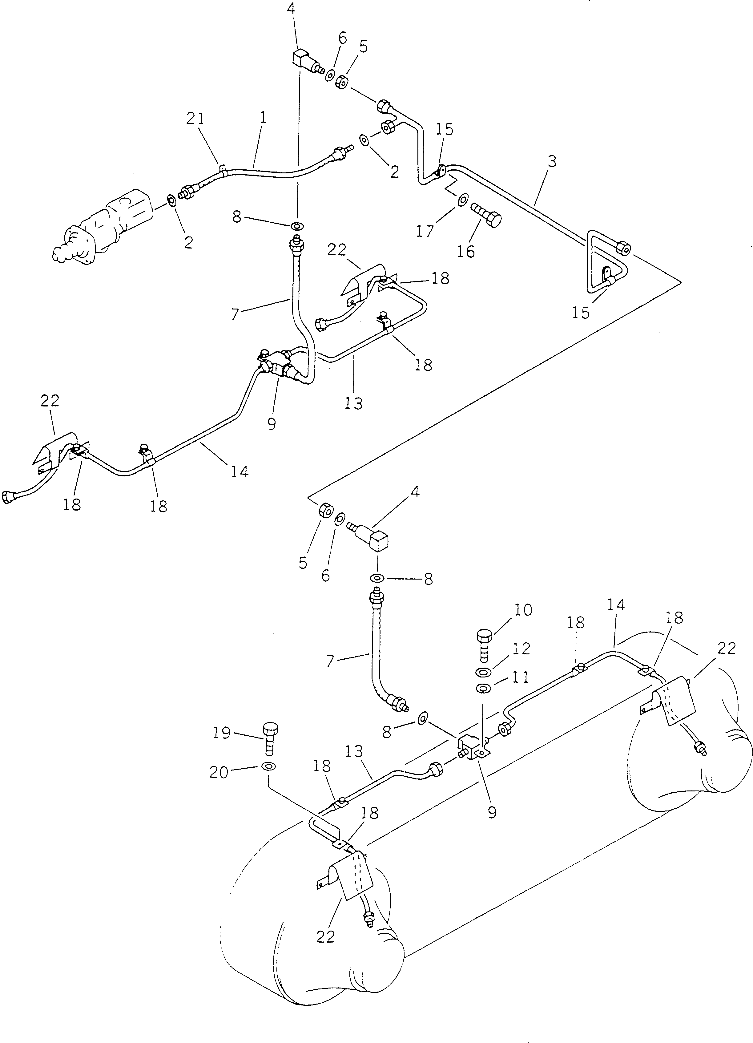 Шланг 233-43-14130 Komatsu