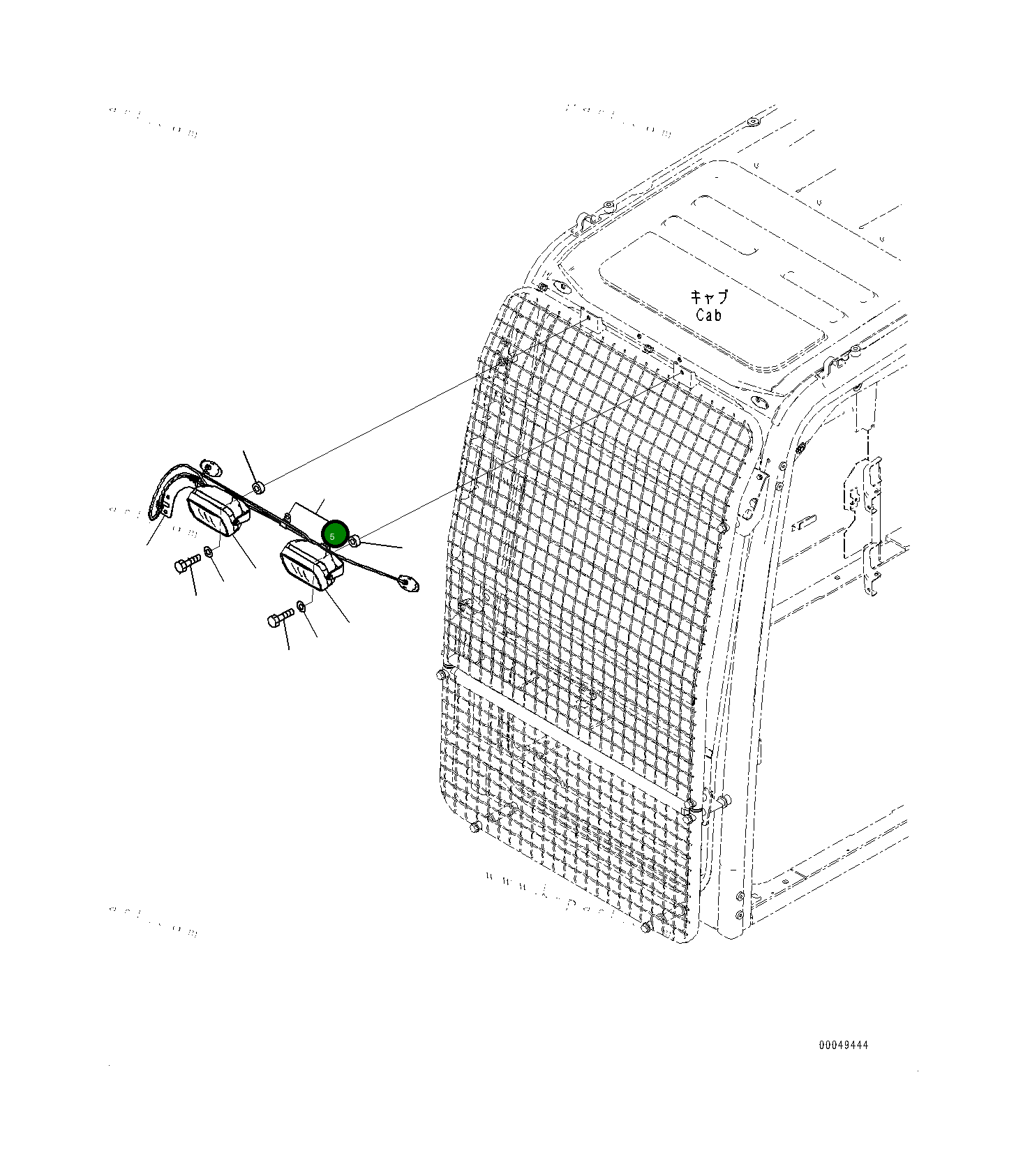 Клипса 0803610810 Komatsu