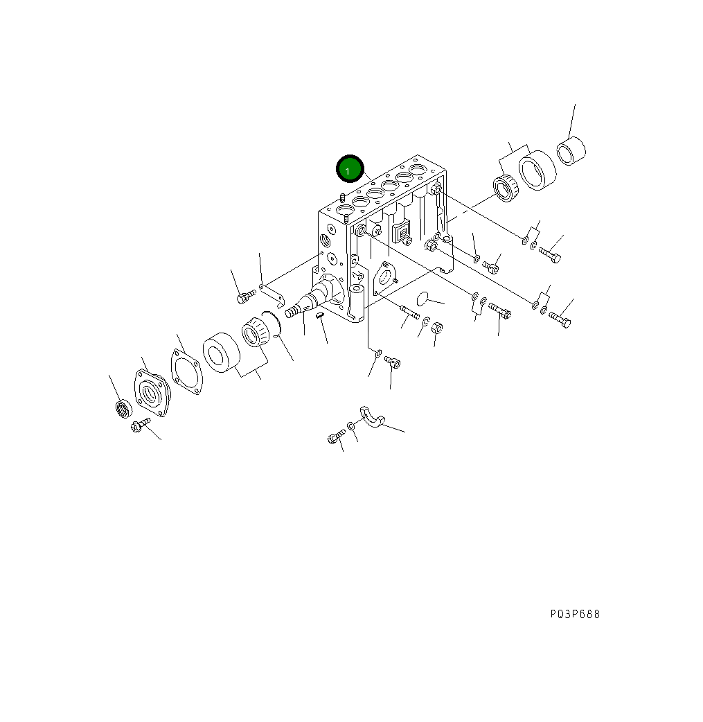Корпус, в сборе ND090100-9861 Komatsu