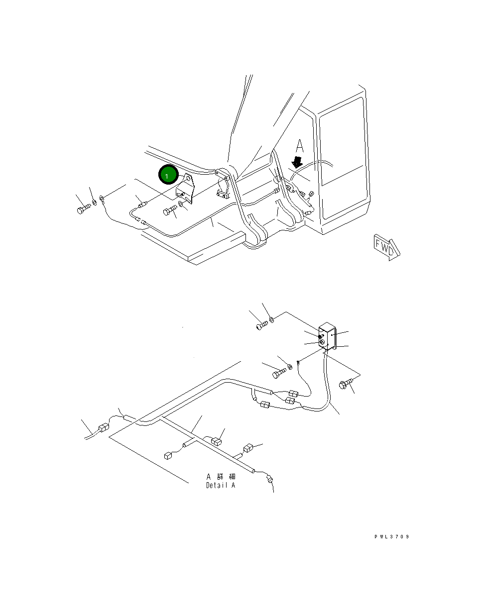 Кронштейн KV-B240-8210 Komatsu