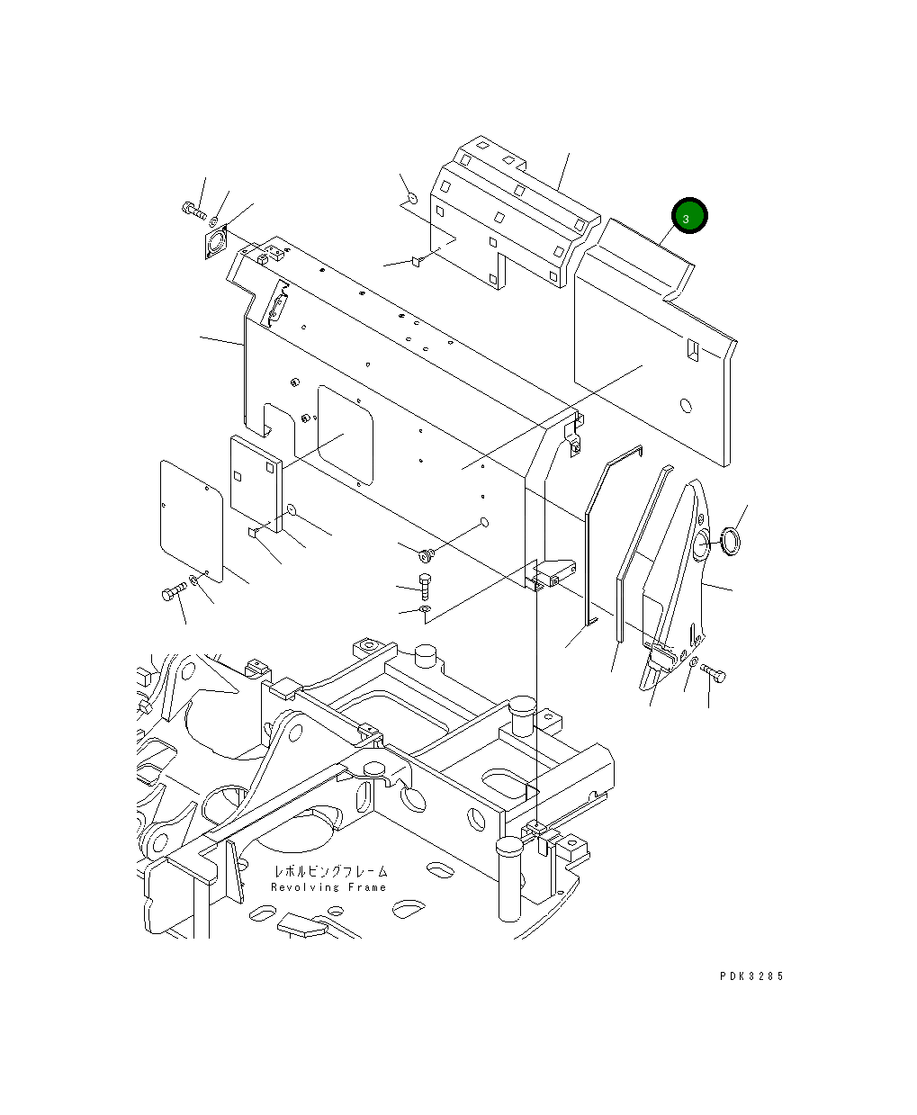 Лист 21W-54-31222 Komatsu