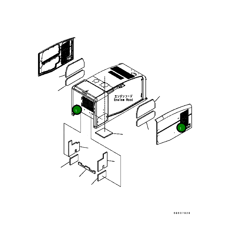Лист 418-54-B1710 Komatsu