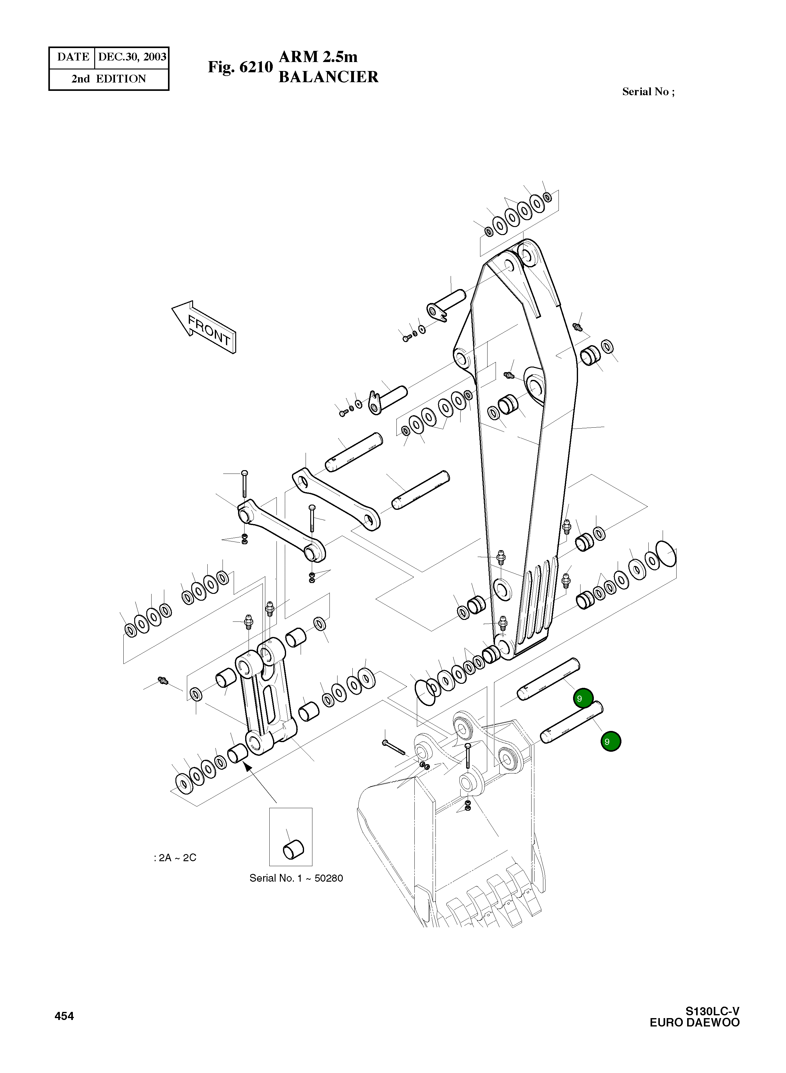 Палец 2123-2212B Komatsu