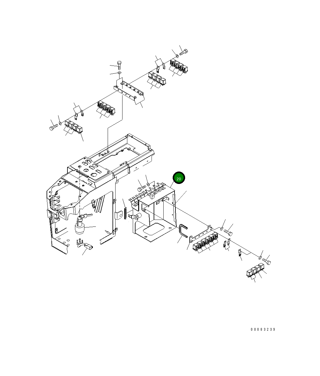 Кронштейн 418-54-43410 Komatsu