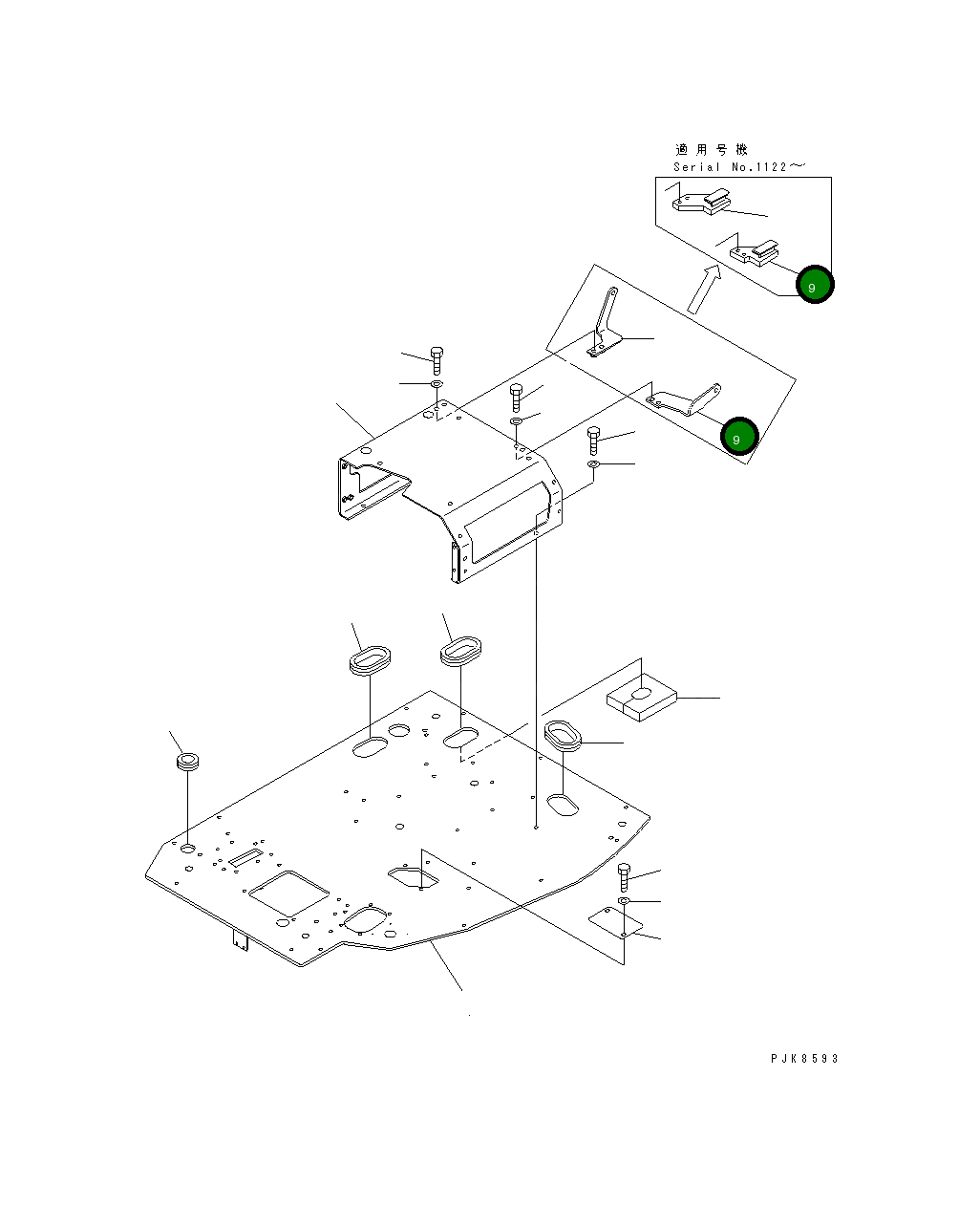 Кронштейн 21W-54-38580 Komatsu