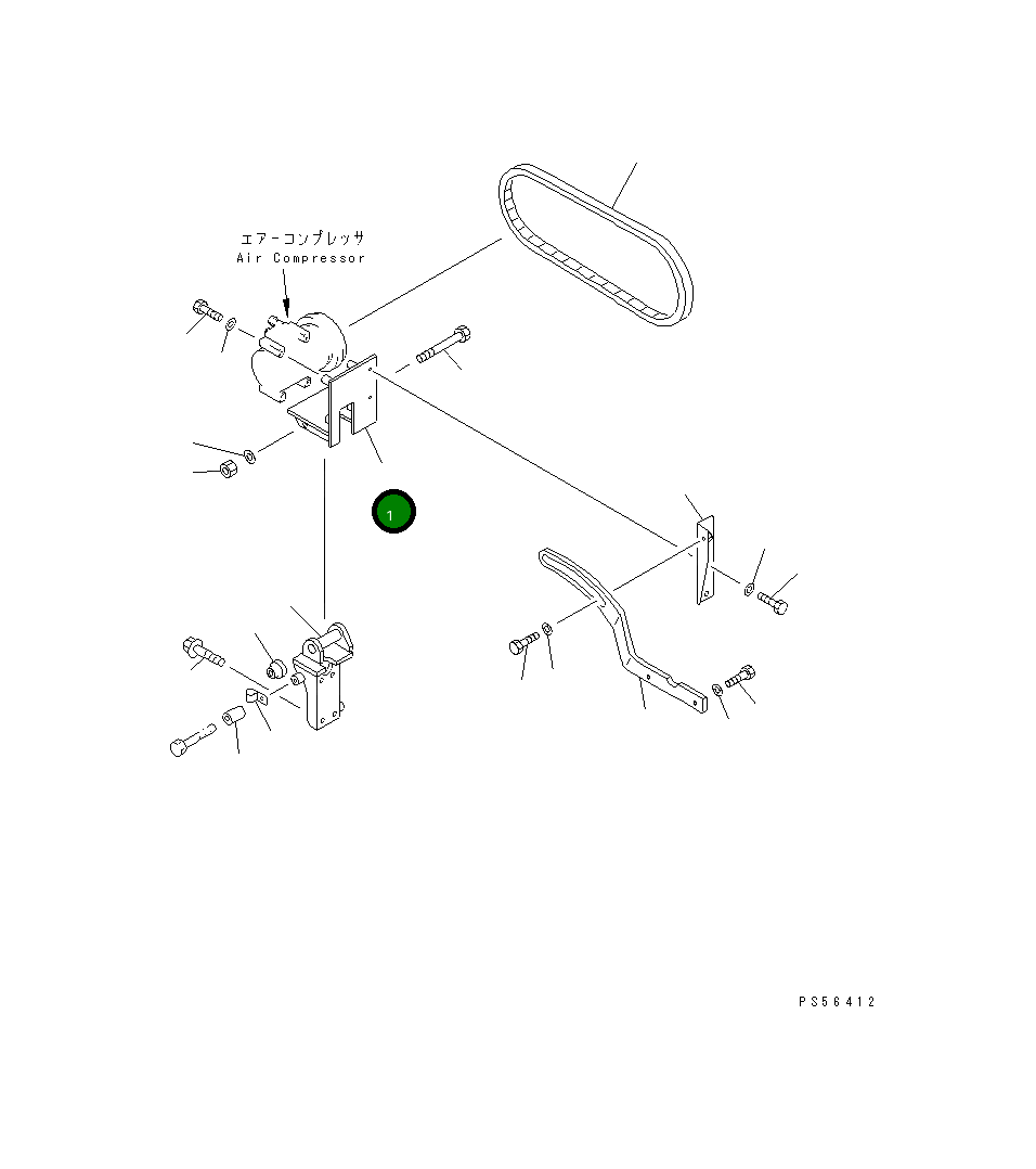 Кронштейн 235-809-4510 Komatsu