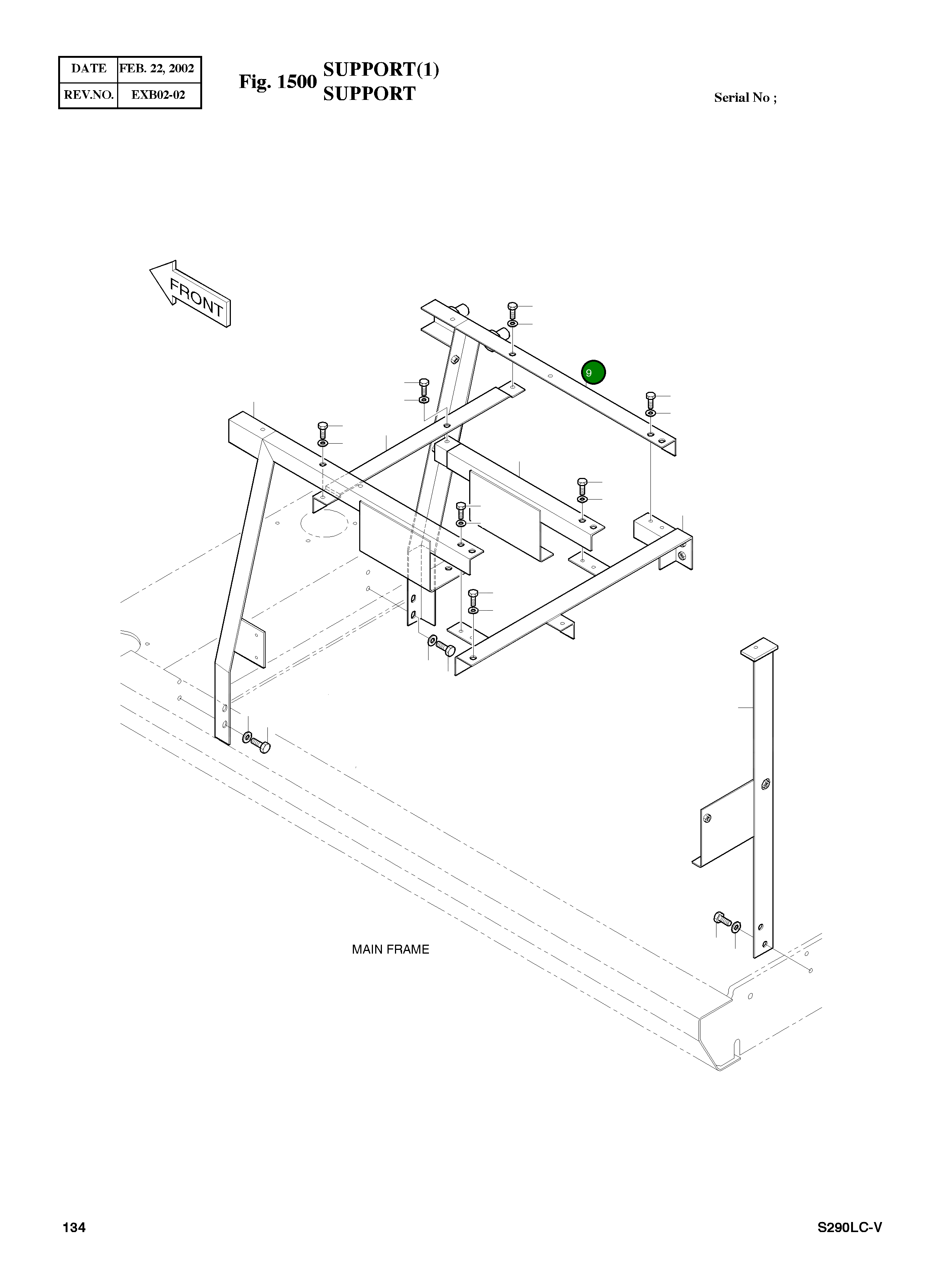 Опора 2197-1606G Komatsu