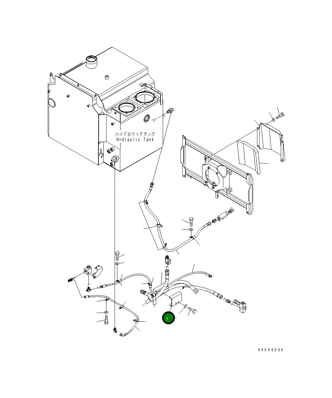 Кронштейн 23B-02-53132 Komatsu